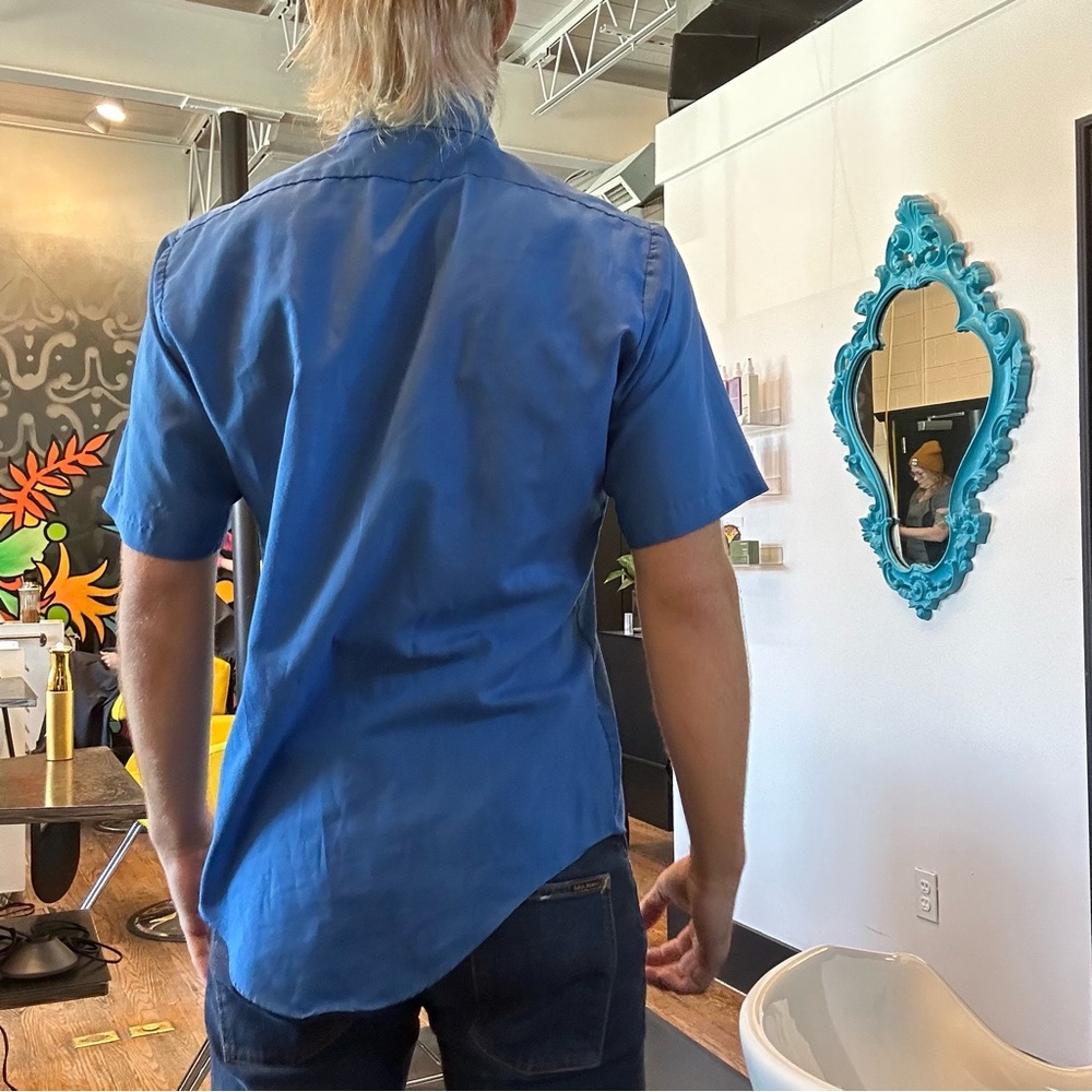 Blue Button Up - image 3